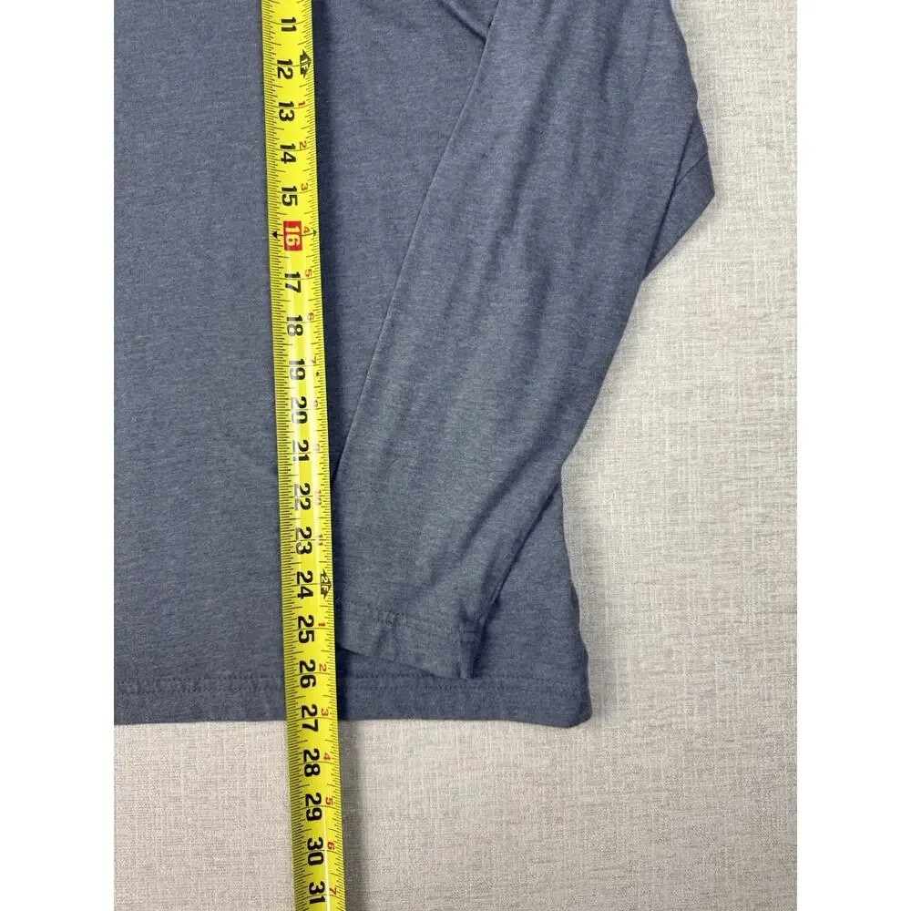 The North Face Long Sleeve Logo T-Shirt Gray Men’s Medium Crew Neck Graphic Tee